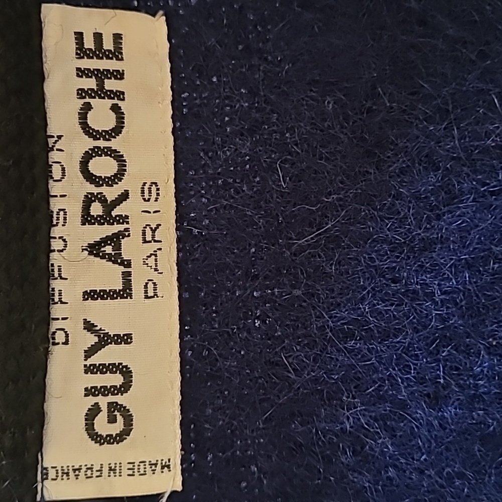 Guy Laroche Vintage Royal Blue Mohair Jacket - Picture 4 of 4